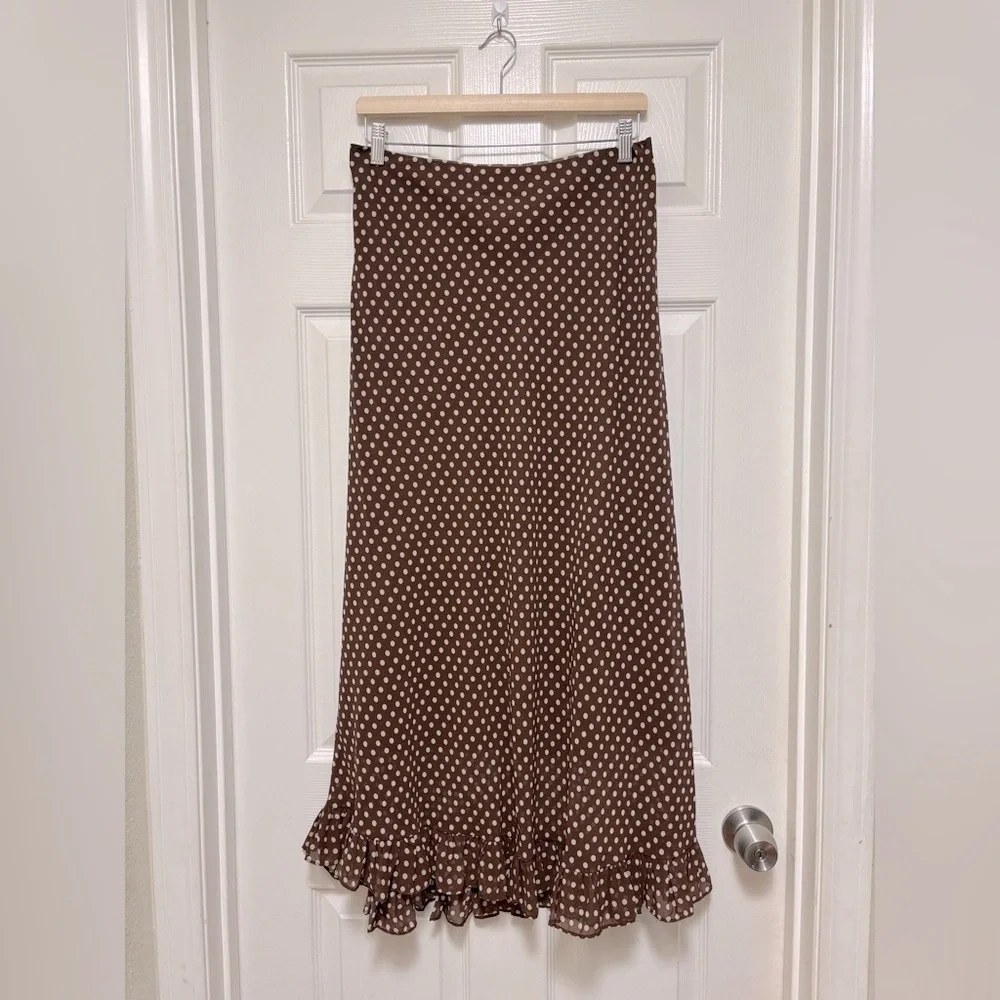 NWT LUCY PARIS Tricia Ruffle Midi Skirt - Picture 2 of 6